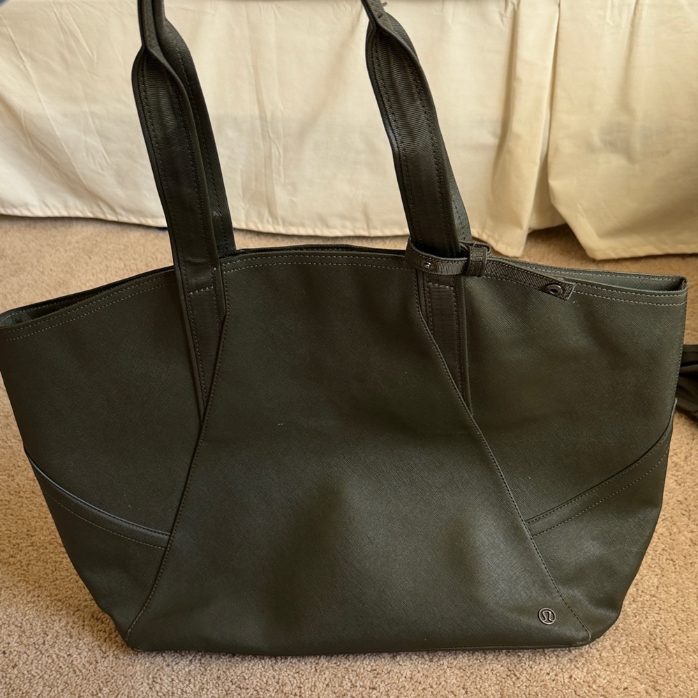 lululemon athletica Olive Green Tote Bag